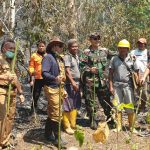 Karhutlah Tak Kunjung Padam, Dandim 1308/LB Bersama Wabup Banggai Turun Tangan Padamkan Api