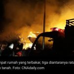 Empat Rumah Warga Di Kelurahan Soho Hangus Terbakar, Toko Rudy Jaya Elektronik Ikut Terdampak