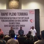 Kapolres Banggai Hadiri Rapat Pleno Terbuka Penetapan DPT Pilkada 2020