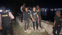 Tim Tarantula Polres Banggai Bubarkan Pesta Miras Sekelompok Pemuda di Pantai Kilo Lima Luwuk