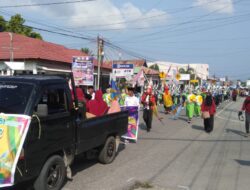 Pawai Karnaval Meriahkan Milad MTSN Touna Ke XIII