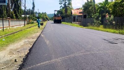 Jalan Dalam Kota Bunta Mulus Warga dan Pengguna Jalan Sumringah