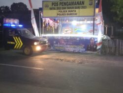 Pos PAM Operasi Lilin Tinombala Polsek Bunta Siap Amankan Perayaan Nataru