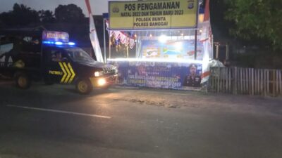 Pos PAM Operasi Lilin Tinombala Polsek Bunta Siap Amankan Perayaan Nataru