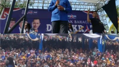 Demokrat Birukan Lapangan Bunta Anwar Hafid Sebut Negeri Ini Harus Ada Perubahan