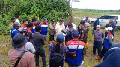 Komisi I DPRD Banggai Tinjau Jalur Pipa Pertamina EP Yang di Keluhkan Warga, Polsek Toili Lakukan Pengawalan