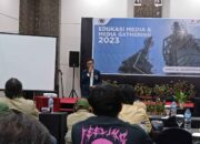 Puluhan Wartawan Banggai Ikut Edukasi Media dan Media Gathering 2023 JOB Tomori Kerjasama PWI Banggai