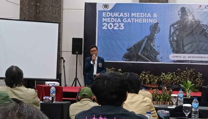 Puluhan Wartawan Banggai Ikut Edukasi Media dan Media Gathering 2023 JOB Tomori Kerjasama PWI Banggai