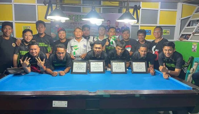 IKL-FL Touna Sukses Gelar Turnamen Terbuka Biliard Nineball