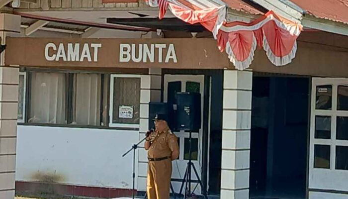 Camat Bunta Tekankan Seluruh ASN Tingkatkan Kinerja Pelayanan, Komunikasi dan Koordinasi Bangun Dengan Baik