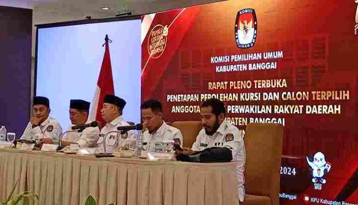 Rapat Pleno Penetapan, KPU Tetapkan Partai Golkar Banggai Pemenang Pemilu 2024