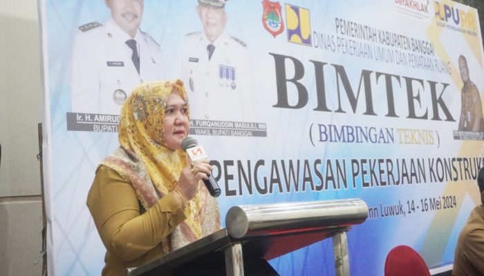 Dinas PUPR Banggai Gelar Bimtek Pengawasan Konstruksi, Harapan Bupati Amirudin Peserta Dapat Memahami Dengan Baik Apa Yang diberikan Narasumber