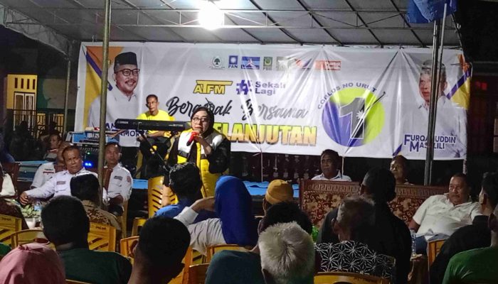 Aleg DPRD Banggai Lisa Sundari Bakar Semangat Warga Jaya Bakti Kampanyekan Menangkan Paslon AT-FM