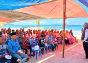 Dua Jam Stengah Sebrangi Lautan Cawabup dan Tim Kampanye di Sambut Hangat Warga Desa Balai Gondi