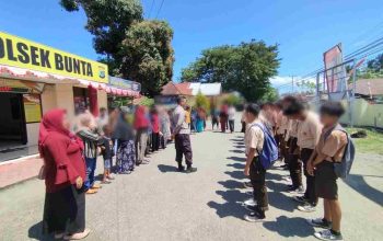 Polsek Bunta Damaikan Pelajar SMP Negeri 1 Bunta Terlibat Tawuran