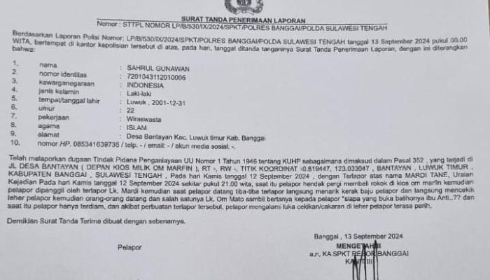 Sahrul Gunawan di Cekik Leher Setelah Lepas Baliho Paslon Anti-Bali dari Jendela Kamarnya Dipasang Tanpa Izin