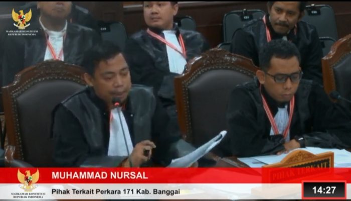 Kuasa Hukum AT-FM Pihak Terkait Sebut Pelimpahan Kewenangan di Setujui Paslon 03 Saat Jabat Aleg DPRD Banggai 