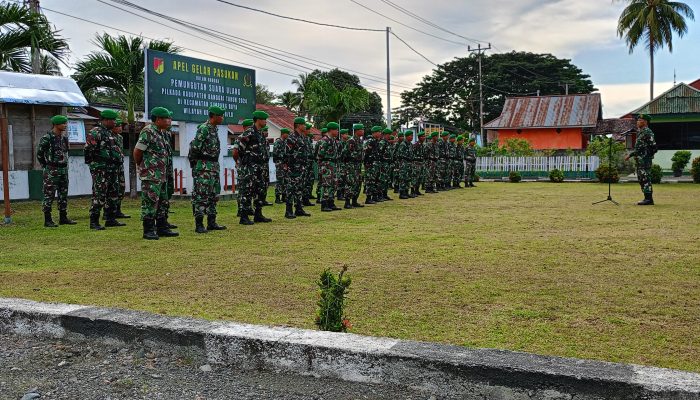 Prajurit TNI Kodim 1308/LB Siap Pengamanan PSU Simra