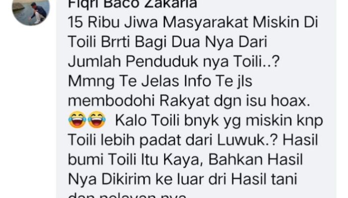 Kemiskinan Toili Simra Tahun 2022 Gorengan Politik PSU Lemahkan AT-FM, Netizen : Hoax Pembodohan Rakyat