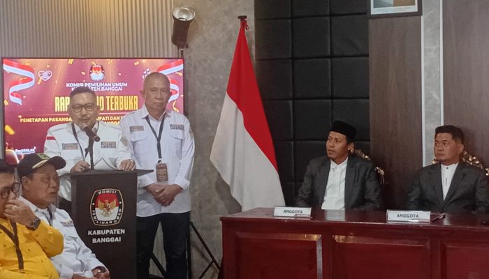Sah ! KPU Banggai Tetapkan Amirudin Tamoreka dan Furqanuddin Masulili Bupati dan Wakil Bupati Banggai Periode 2025-2030