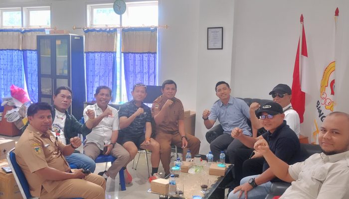 Ketua Panpel PORKAB dan Sekum KONI Banggai Gelar Rapat Bidang Media Publikasi Sukseskan Event