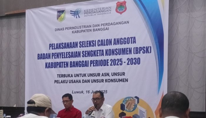 Kepala Disdagrin Banggai Buka Resmi Seleksi Calon BPSK, 16 Peserta Bersaing Ketat