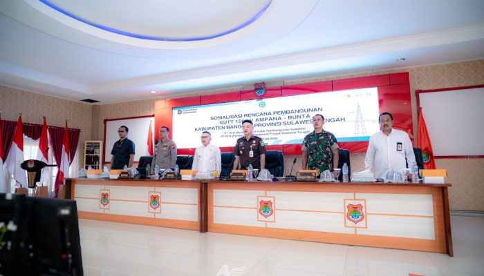 Proyek Strategis SUTT 150 KV Ampana-Bunta, Bupati Amirudin : Penopang Ketenagalistrikan Wilayah Kabupaten Banggai
