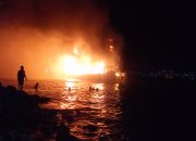 Kapal Kayu Asal Taliabu Bermuatan BBM Terbakar, Satu ABK Tewas Alami Luka Bakar