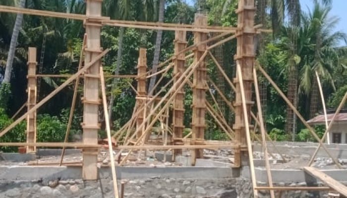 Realisasi Bangun Baru Kantor Camat Bunta Per Oktober 15,17 Persen