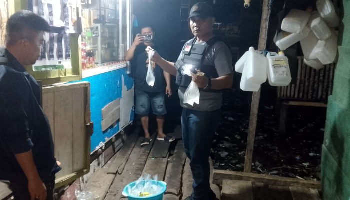 Kapolsek Bunta Iptu Syafarudin Pimpin Operasi Pekat Tinombala Amankan Sajam dan Miras