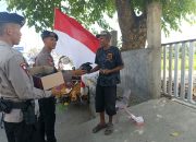 Gegana Presisi untuk Masyarakat Berbagi Makanan dengan Warga Pencari Barang Bekas