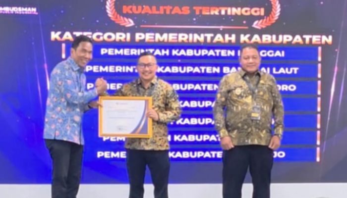 Pemda Banggai Raih Penghargaan Ombudsman RI, Kabag Organisasi Rivai : Prestasi Ini Bukan Akhir Tapi Standar Baru Pelayanan Masyarakat