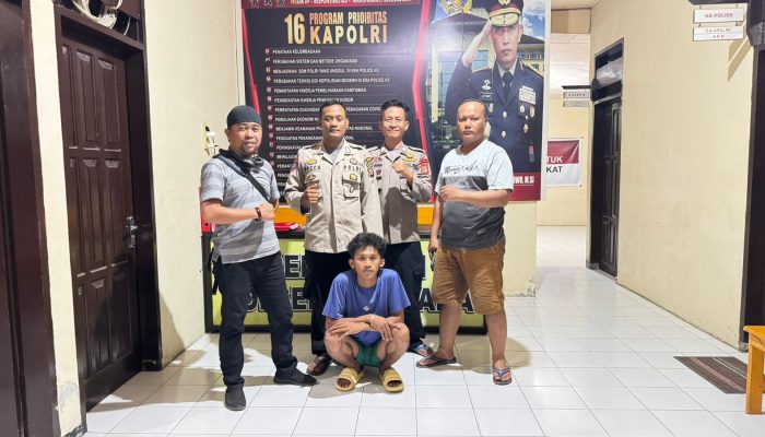 Polsek Pagimana Amankan Pelaku  Penganiyayaan, Kanit Reskrim Aiptu Rommy : Orang Tua dan Keluarga Dukung Upaya Polisi