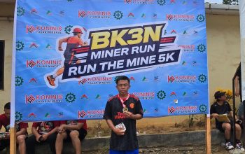Langkah Kaki dalam Deru Nafas Semangat BK3N, Sepner Pelari Tercepat Bungkam Lintasan “KFM Run the Mine”