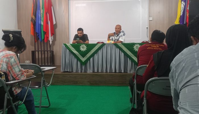 Ketua Panitia dan Wakil Dekan I Berikan Materi Pra Pembekalan Mahasiswa PKPH UMLB Angkatan IV Tahun 2026