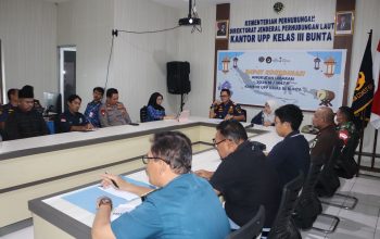 KUPP Kelas III Bunta Gelar Rakor Angkutan Lebaran Tahun 2026, Imran Usman : Keselamatan Pelayaran Prioritas Utama