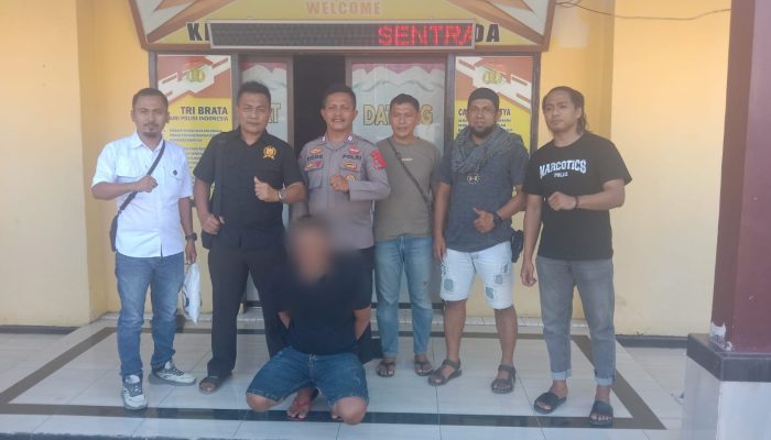 Sat Narkoba Polres Banggai Jemput Pelaku di Mapolsek Bunta