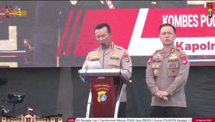 Kapolresta Kombes Pol Hendri Yulianto : Penilaian Tipologi 9 Dimensi 48 Indikator Antar Polres Banggai Naik Status Polresta