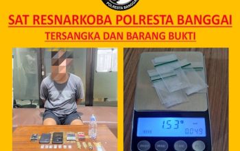 Satresnarkoba Polresta Banggai Tangkap Pemuda Pengedar Sabu di Luwuk